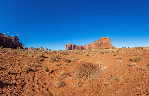 Majestätiska Klippformationer Monument National Park Utah Dagtid Vintern — Stockfoto