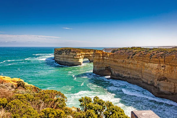 Vue Jour Sur Côte Sauvage Accidentée Des Apôtres Australie Sud — Photo