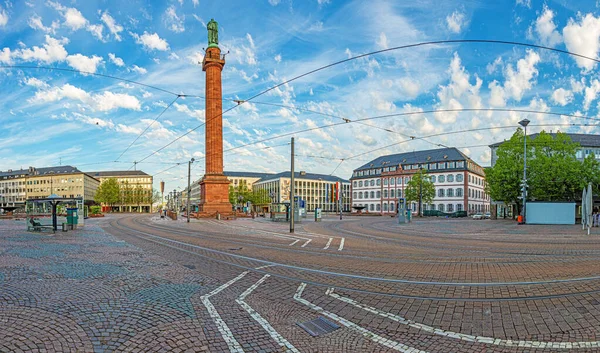 Blick Über Den Luisenplatz Zentrum Der Deutschen Universitätsstadt Darmstadt Hessen — Stockfoto