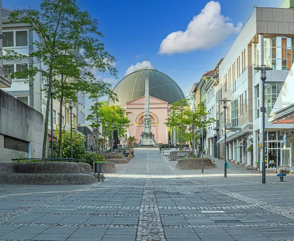 Zdjęcie Kościele Kopuły Ludwika Heskim Miasteczku Uniwersyteckim Darmstadt Zrobione Ciągu — Zdjęcie stockowe