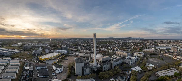 Drone Πανόραμα Της Hessian Πανεπιστημιακή Πόλη Darmstadt Στη Γερμανία Πρωί — Φωτογραφία Αρχείου