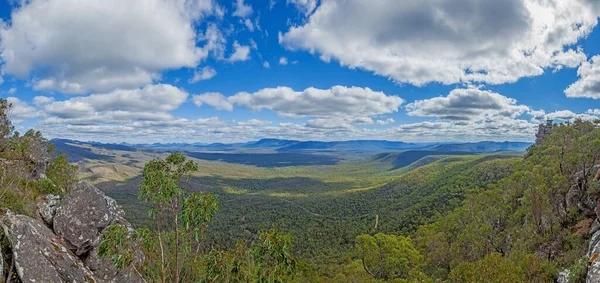 Panoramisch Uitzicht Blue Mountains Australische Staat Nieuw Zuid Wales Gedurende — Stockfoto