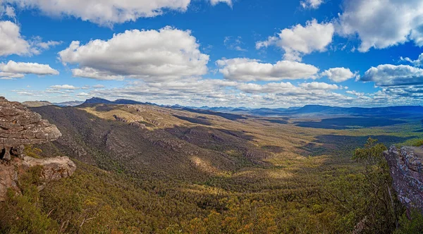 Panoramisch Uitzicht Blue Mountains Australische Staat Nieuw Zuid Wales Gedurende — Stockfoto