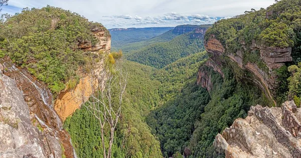 Picture Wentworth Falls Blue Mountains Australian State New South Wales — Stock Photo, Image