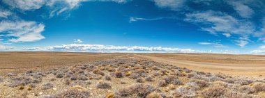 Yaz mevsiminde, Arjantin bozkırının yanında, Arjantin 'in panoramik manzarası