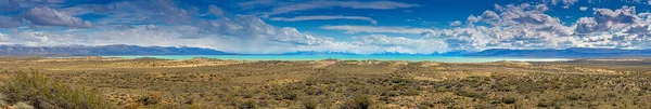 Vista Panorámica Estepa Argentina Cerca Del Lago Argentino Durante Día — Foto de Stock