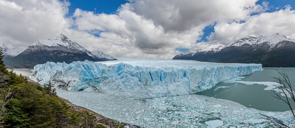 Imagem Panorâmica Glaciar Perito Moreno Parte Argentina Patagônia Verão — Fotografia de Stock