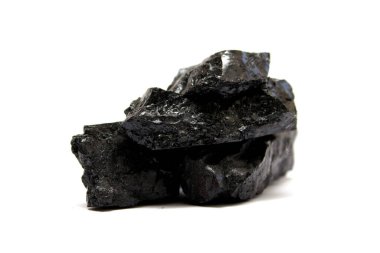 kömür beyaz arkaplanda izole edildi 