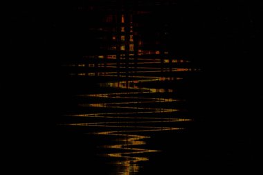 Gece karanlığında ateş kıvılcımları