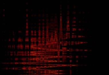 Gece karanlığında parlak bir ateş