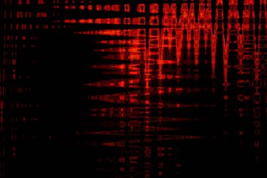 Gece parlak kırmızı ateş