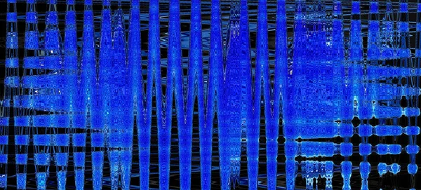 Dinamikus Kék Fény Robbanás Illusztráció — Stock Fotó