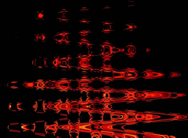 Ljus Röd Eld Natten — Stockfoto
