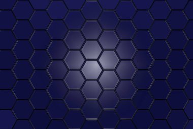 Kare mavi arkaplanda soyut geometrik üçgenler, illüstrasyon