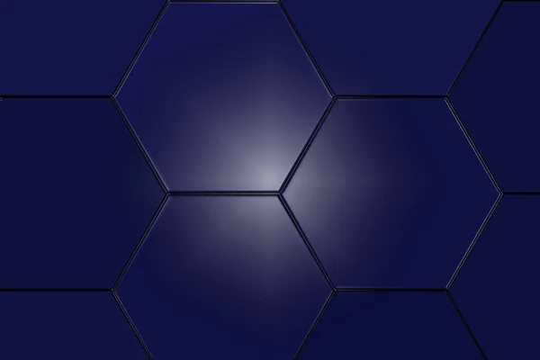 Abstrakte Geometrische Dreiecke Vor Einem Quadratischen Blauen Hintergrund Illustration — Stockfoto