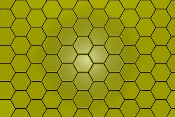 Triangoli Geometrici Astratti Quadrato Giallo Sfondo Illustrazione — Foto Stock