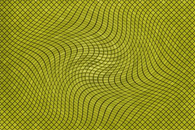 Kare sarı arkaplan çiziminde soyut geometrik üçgenler