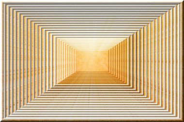 Masaüstünüz için grafik tasarımı, sarı piramit derinliği içerir