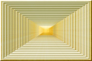 Masaüstünüz için grafik tasarımı, sarı piramit derinliği içerir