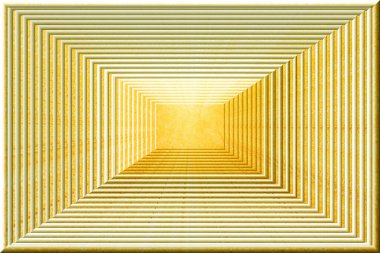 Masaüstünüz için grafik tasarımı, sarı piramit derinliği içerir