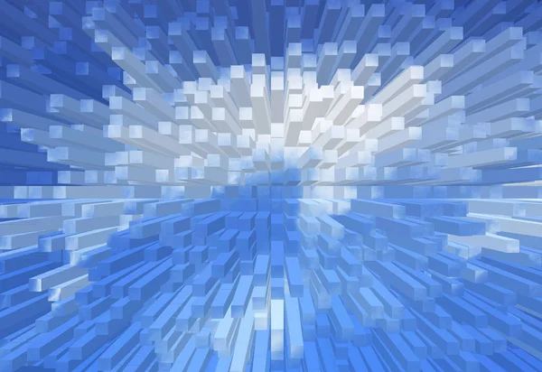 Küpler ve kareler ile soyut arkaplan