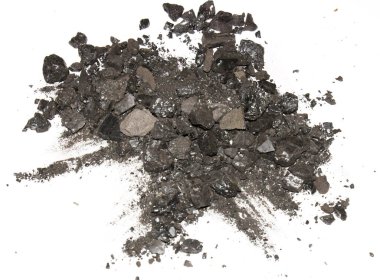 siyah kömür üstüne beyaz