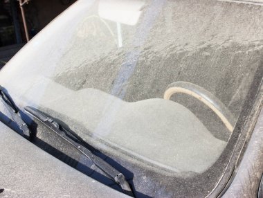 Kirli araba yakın plan