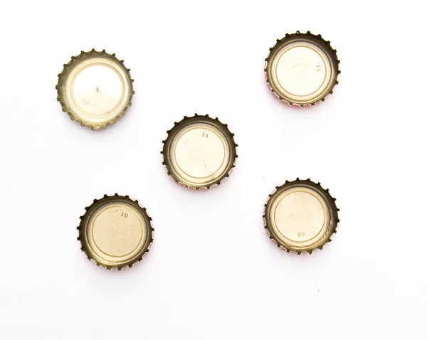 Metal Caps White — Stock Photo, Image