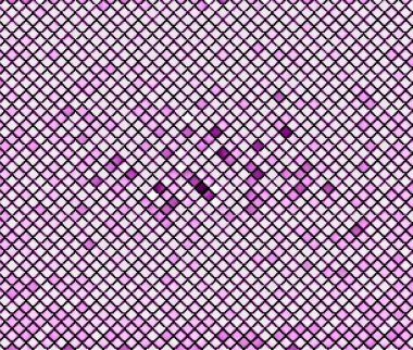 Parlak mor arkaplan içinde soyut geometrik üçgenler, illüstrasyon