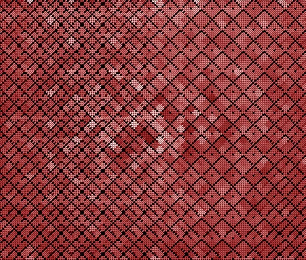 Абстрактні Геометричні Трикутники Квадратному Яскраво Червоному Барвистому Фоні Ілюстрація — стокове фото