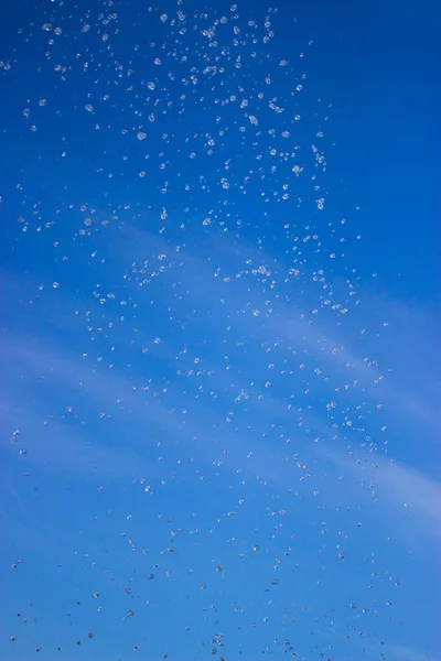 Waterdruppels Lucht — Stockfoto