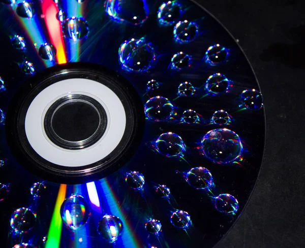 Drops Computer Disk — Stock Photo, Image