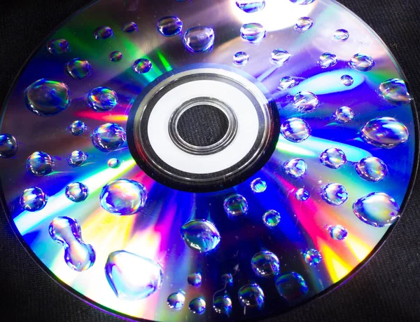 Drops Computer Disk — Stock Photo, Image