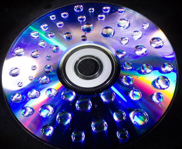 Drops Computer Disk — Stock Photo, Image