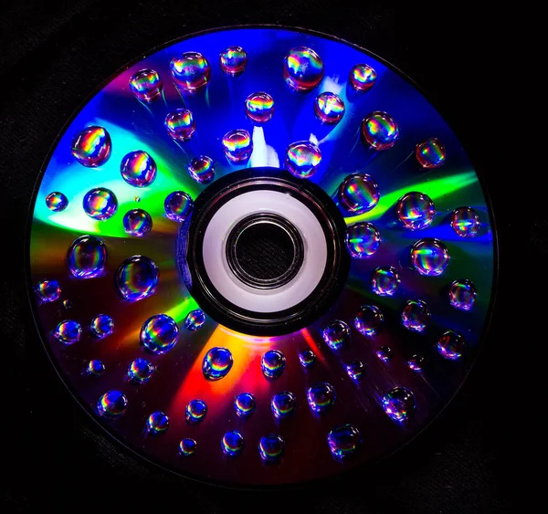 Drops Computer Disk — Stock Photo, Image