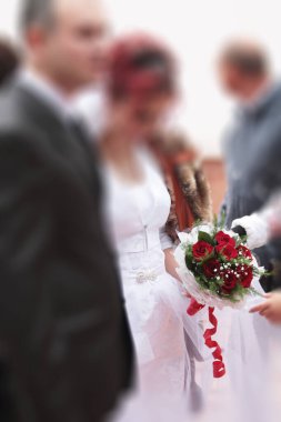 Buketteki güzel kırmızı gül