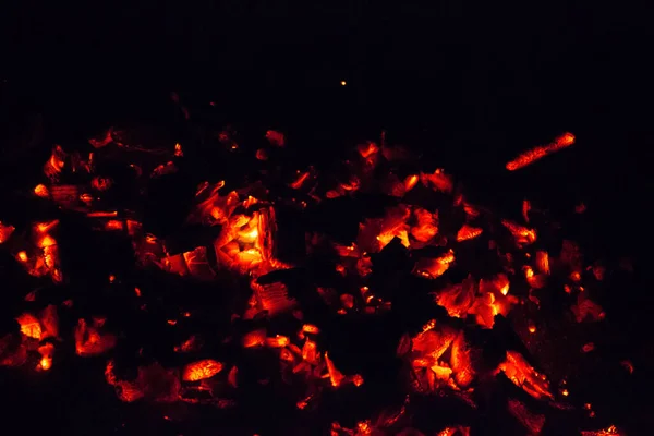 Red Coals Fire — Stock Photo, Image