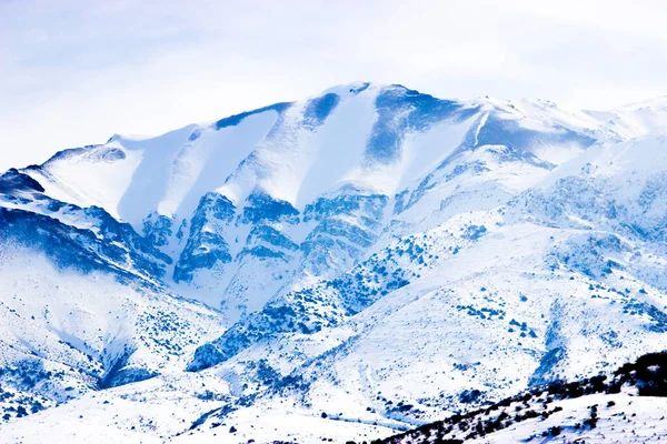 Snöiga Berg Naturen Bakgrund — Stockfoto