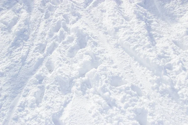 Snowy Weg Voor Skiërs — Stockfoto