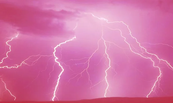 Vermelho Relâmpago Vetor Plasma Cósmico Brilhante — Fotografia de Stock