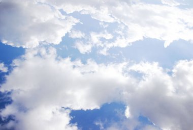 Doğa arka planında güzel mavi gökyüzü