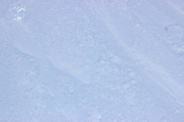 Kayakçılar için karlı yol, yakın görüş 