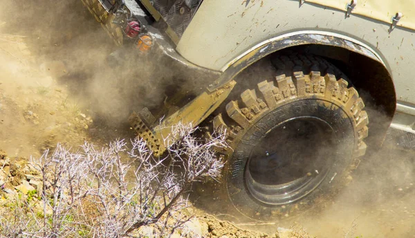 Rueda Jeep Barro — Foto de Stock