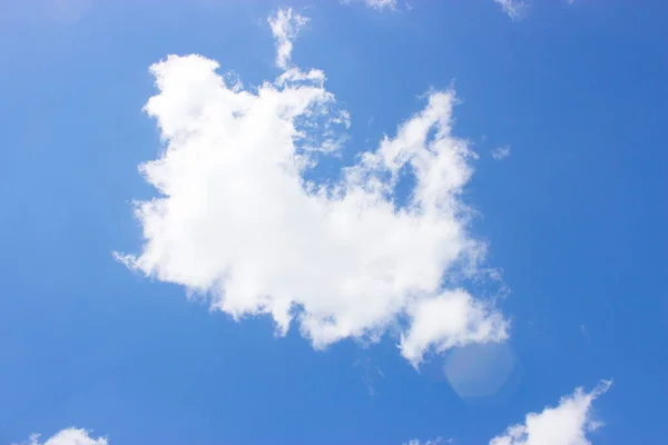 Nuages Blancs Sur Ciel Bleu Sur Fond Nature — Photo