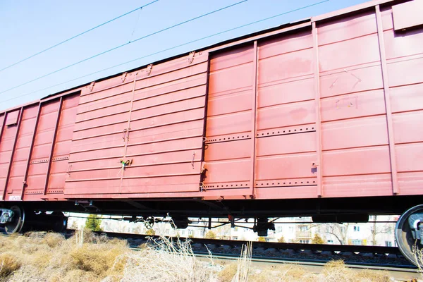 Tågvagn Järnvägsvägen — Stockfoto