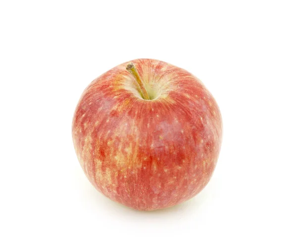 Ώριμο Κόκκινο Μήλο Απομονωμένο — Φωτογραφία Αρχείου