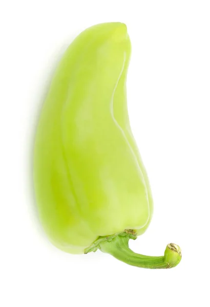 Green Pepper Isolated White Background Stock Image