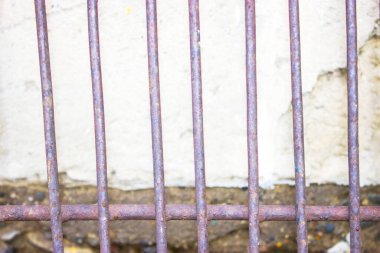 Güneşli bir günde demir örgüsü