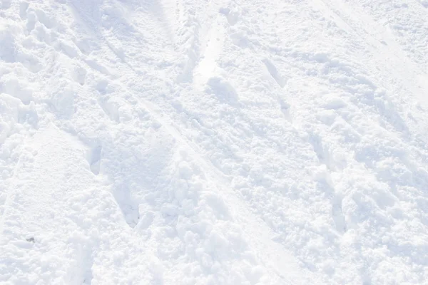 Snowy Road Skiers Winter — Stock Photo, Image