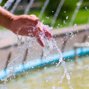 Su sıçratma arkaplanı